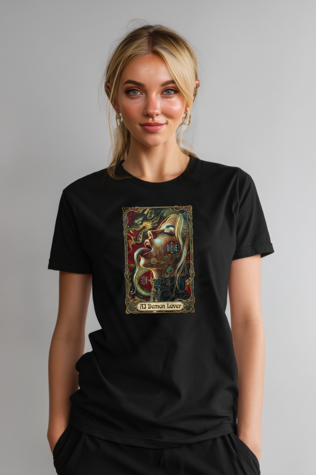 AI Demon Lover - Black T-shirt