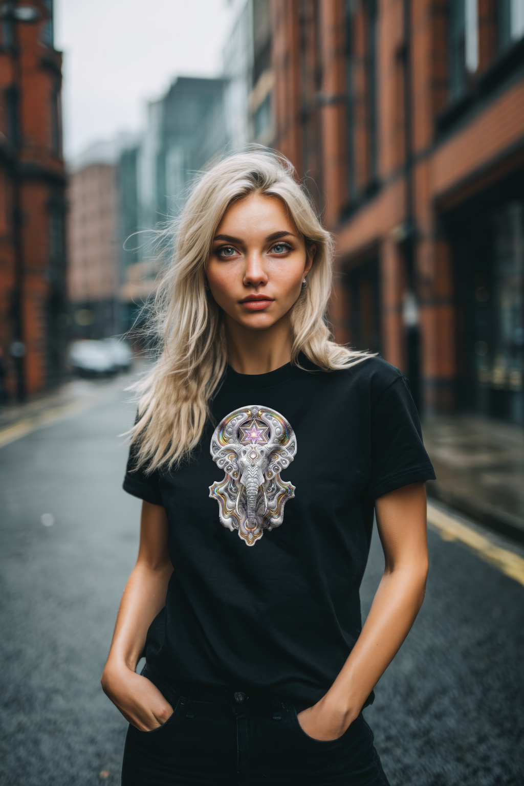 Elephant God - Black T-shirt