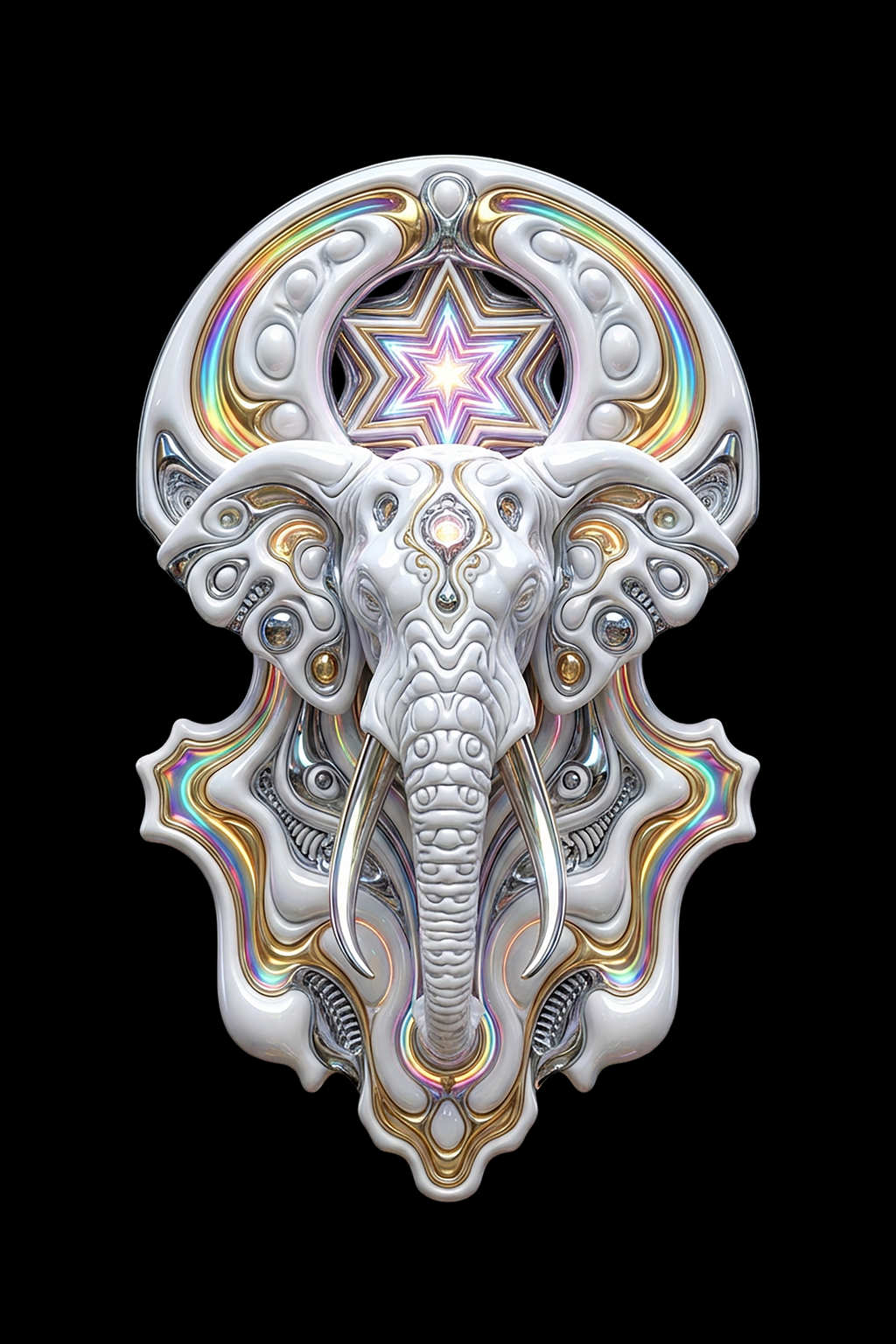 Elephant God - Black T-shirt