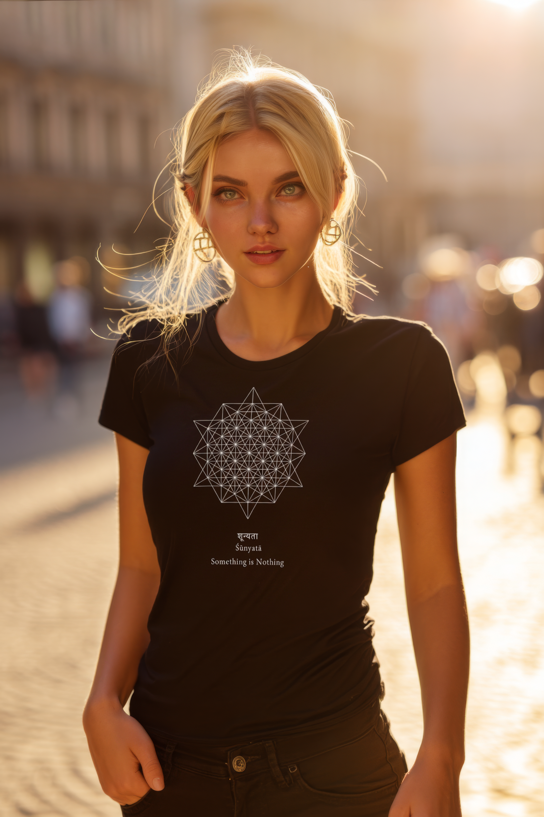 Something is Nothing - Black T-shirt