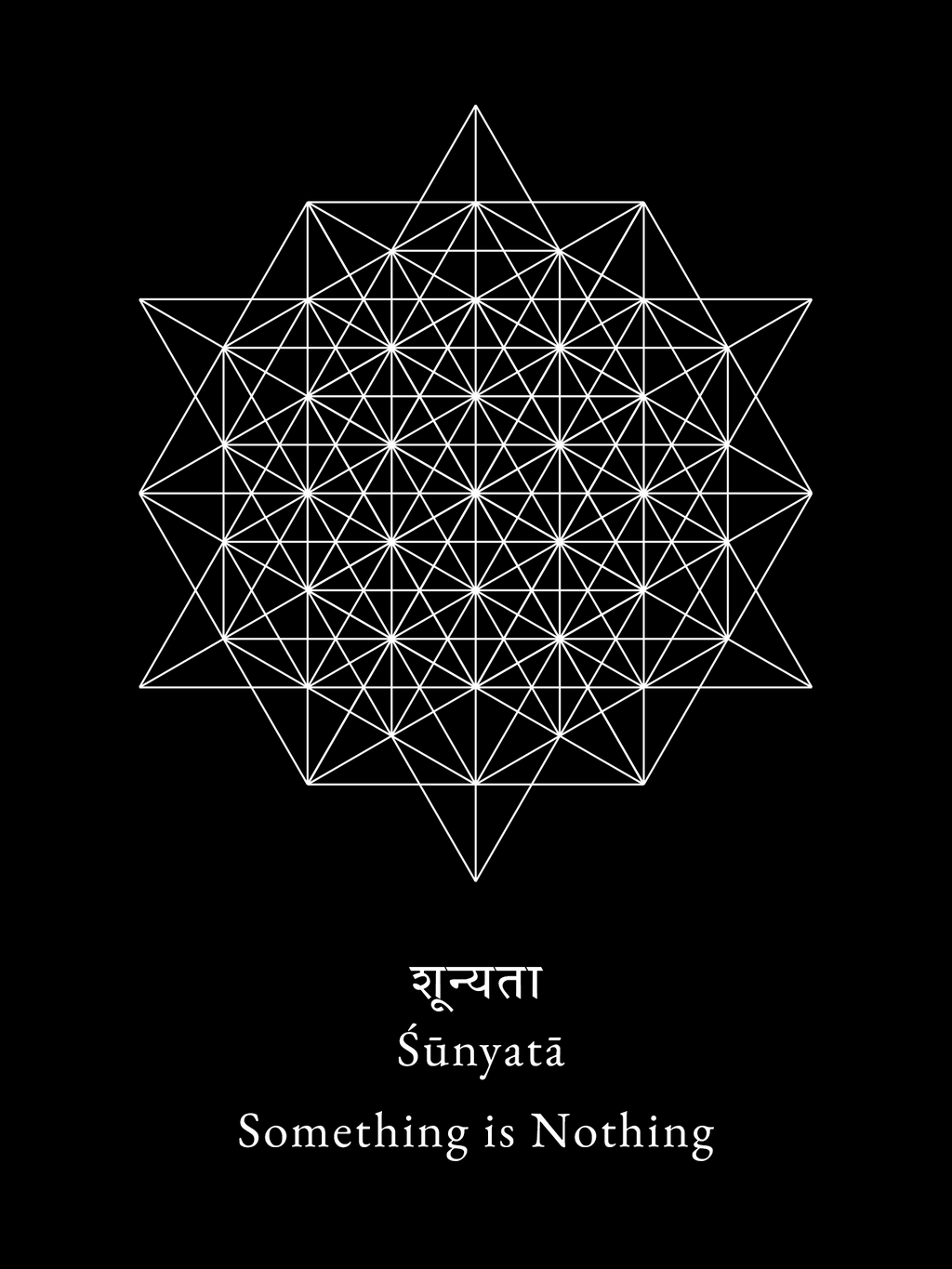 Something is Nothing - Black T-shirt