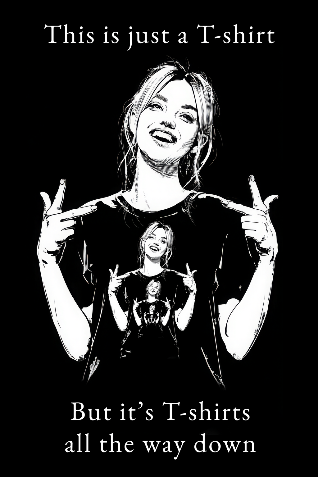 This is just a T-shirt - Black T-shirt