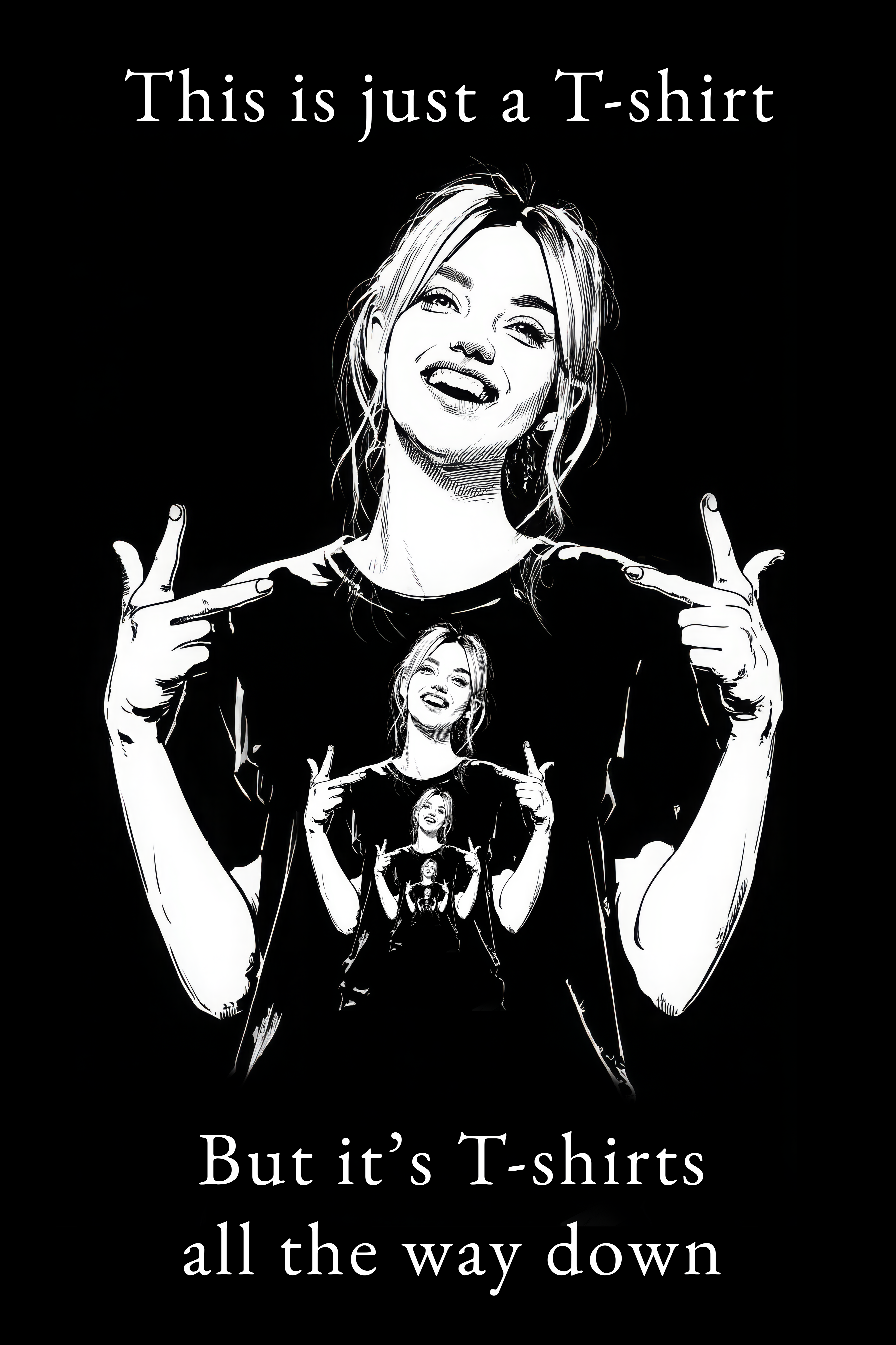 This is just a T-shirt - Black T-shirt